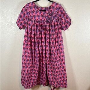 Ultimate by Da Viva Traditional MIDI Dress Floral Detail Size L/XL